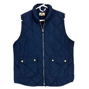 Woolrich Navy Quilted Down Vest